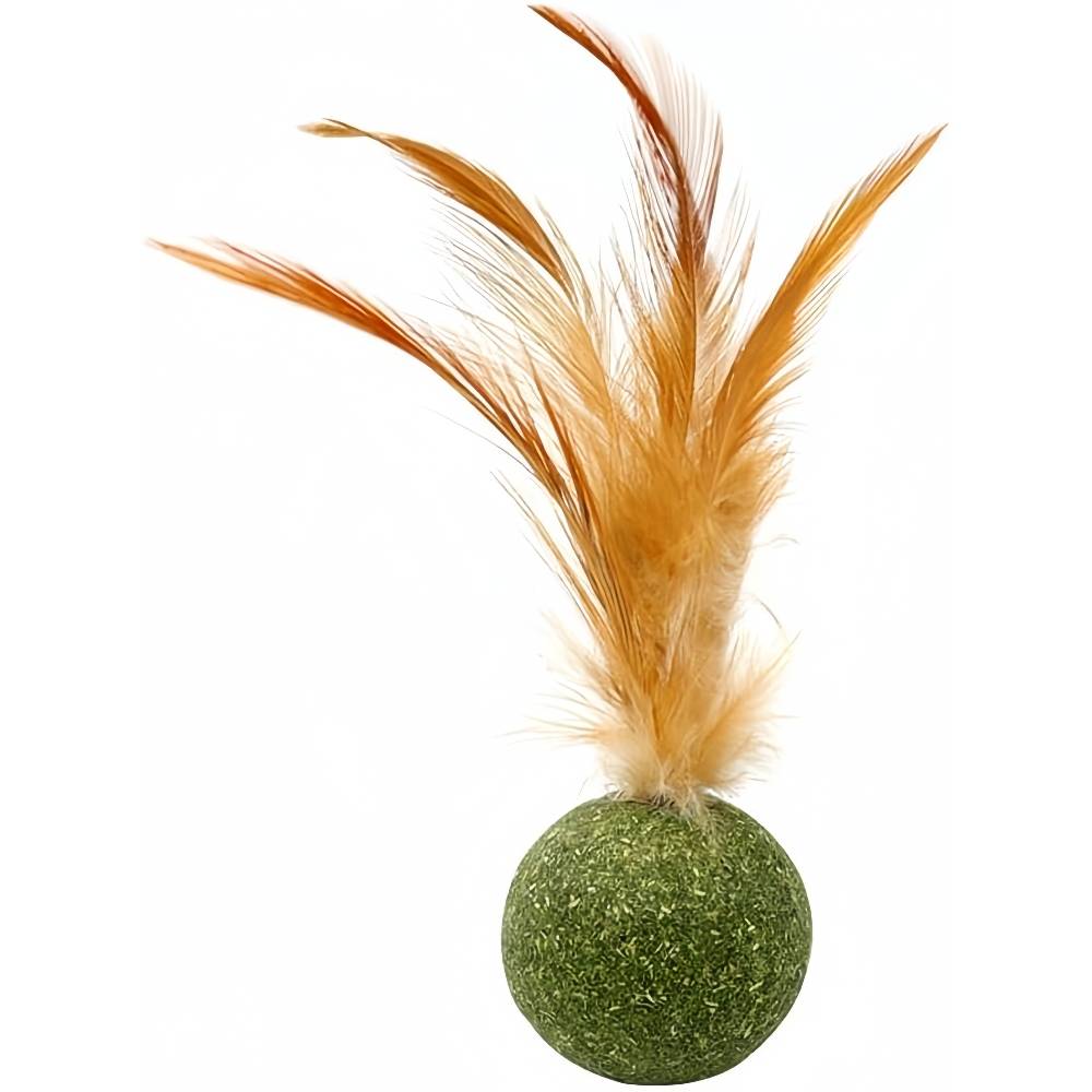 IntiMeg - Boule de menthe et plumes de poulet pour chat - IntiMeg - Image 1