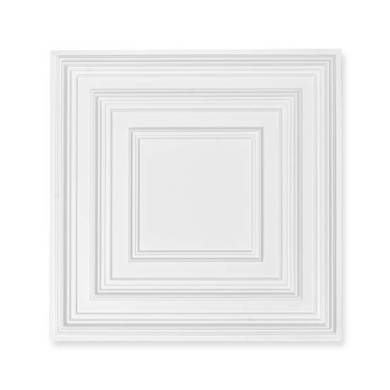 VEVOR Dalles plafond, lot 12, 24x24 po, PVC, installation facile. À coller, décoration maison/bureau, blanc. - Image 8