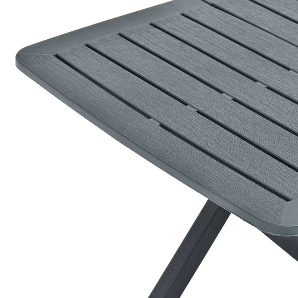 Table pliable de jardin plastique vert 79 x 72 x 70 cm - PANGIVO - Image 6