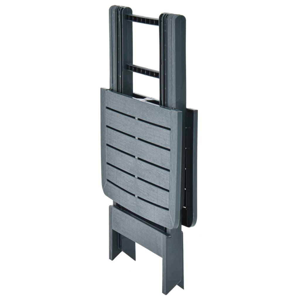 Table pliable de jardin plastique vert 79 x 72 x 70 cm - PANGIVO - Image 5