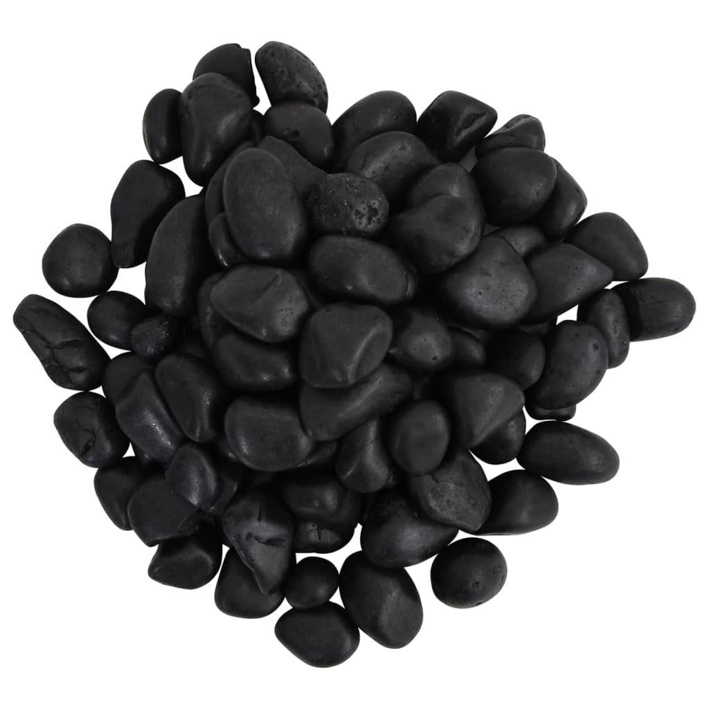 Galets Décoratifs Noirs Pierres Naturelles pour Jardin & Aquarium Aménagement Paysager 2-5 cm 25 kg - ComfortXL Outdoor Living - Image 4