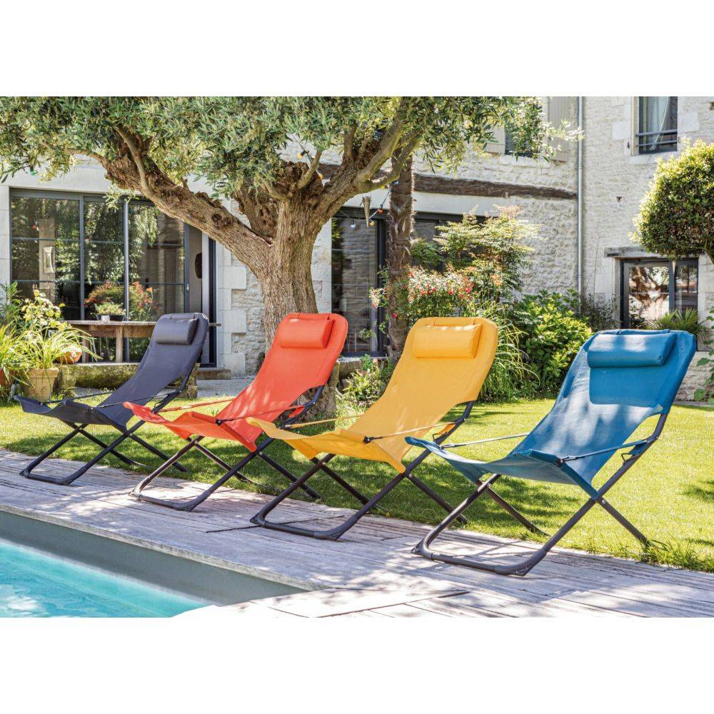Proloisirs - Chaise relax en acier et toile Easy - Image 3