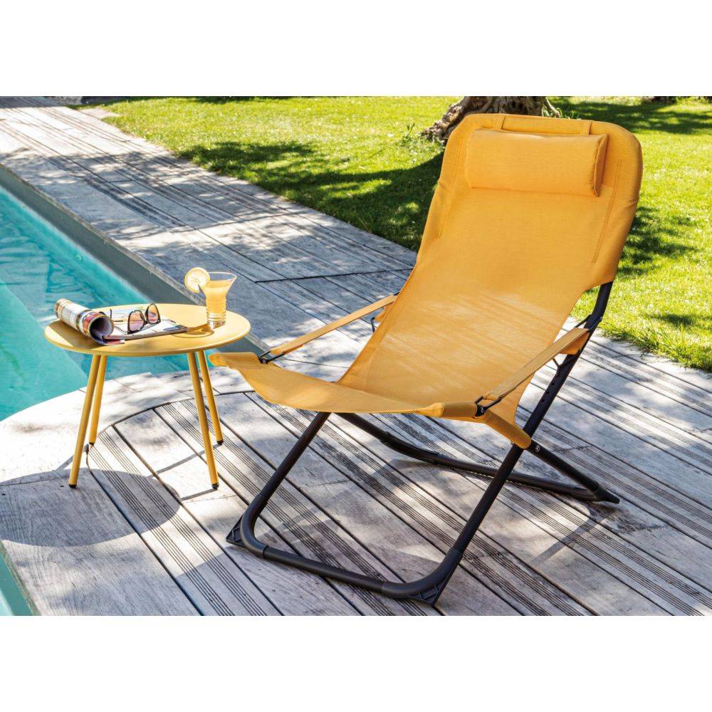 Proloisirs - Chaise relax en acier et toile Easy - Image 2
