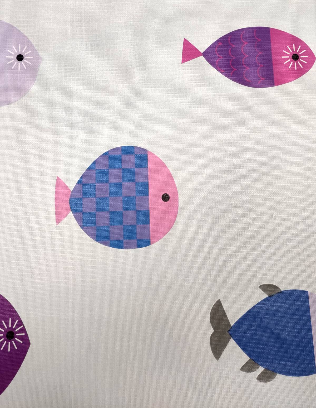 Nappe Composition PVC Base Polyester Anti-taches Poisson Taille 140X140 CM - Image 3