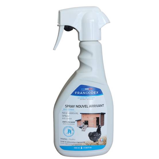Francodex - Spray nouvel arrivant Volailles anti stress 500ML - Image 1