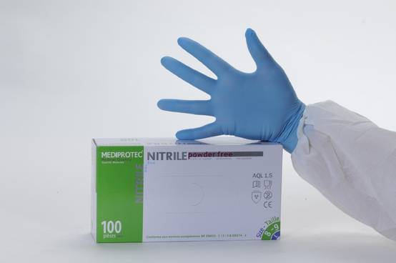 Gants nitrile bleu non poudre taille XL - Lot de 3 Boîtes de 1000 - Mediprotec Promosac