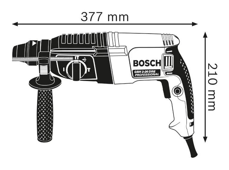 Bosch - Perforateur BOSCH SDS-plus GBH 2-26 Professional - 830W 2.7J - Avec coffret et poignée - 06112A3000 - Image 2