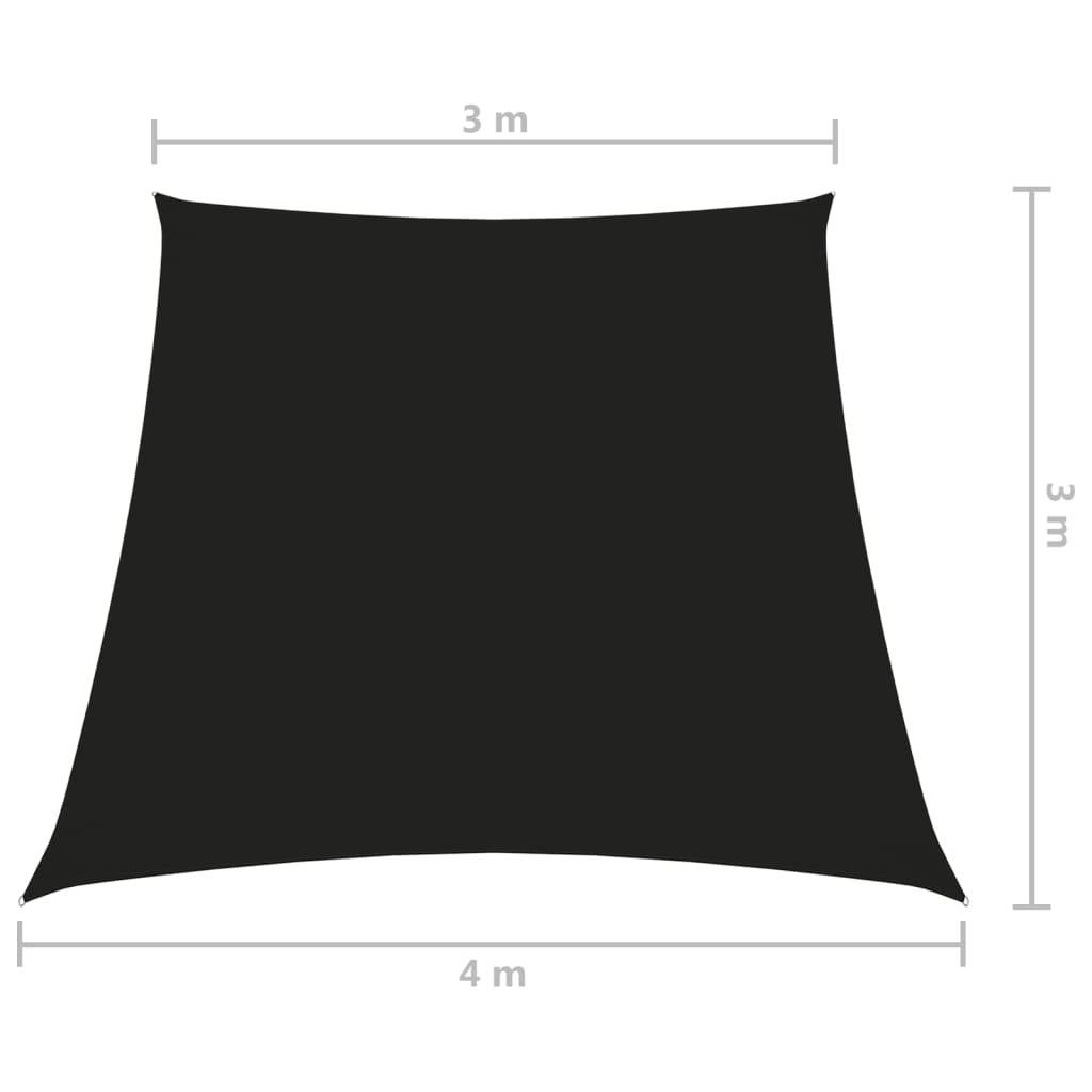 Helloshop26 - Voile toile d'ombrage parasol tissu oxford trapèze 3/4 x 3 m noir - Image 5