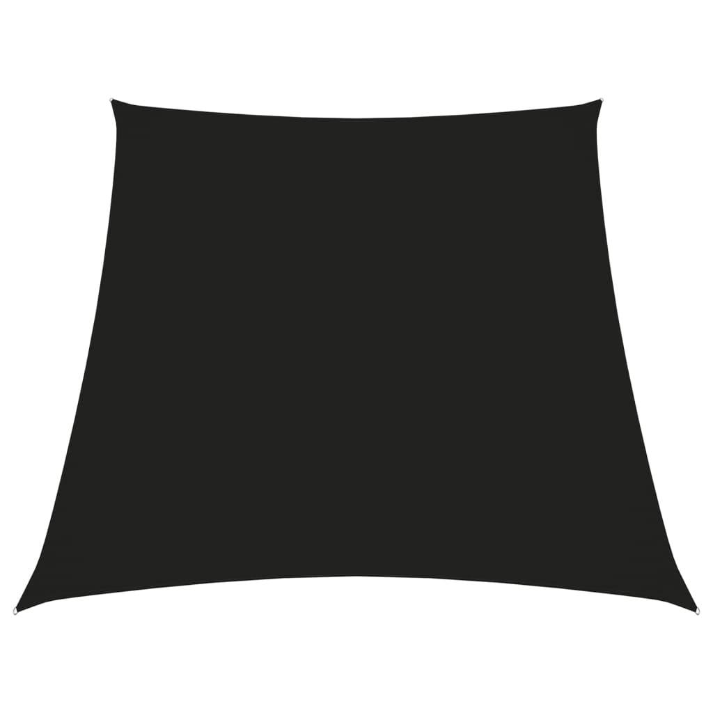 Helloshop26 - Voile toile d'ombrage parasol tissu oxford trapèze 3/4 x 3 m noir - Image 1