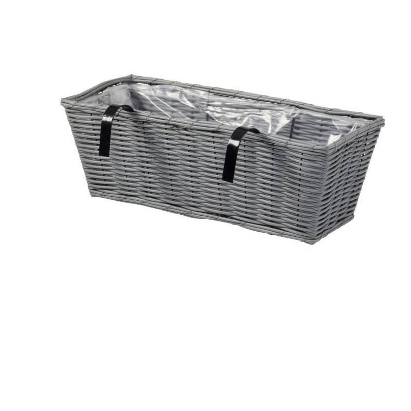 Smart Garden - Jardiniere - Faux Rotin - Gris - 48 Cm - Smart Garden - Image 2