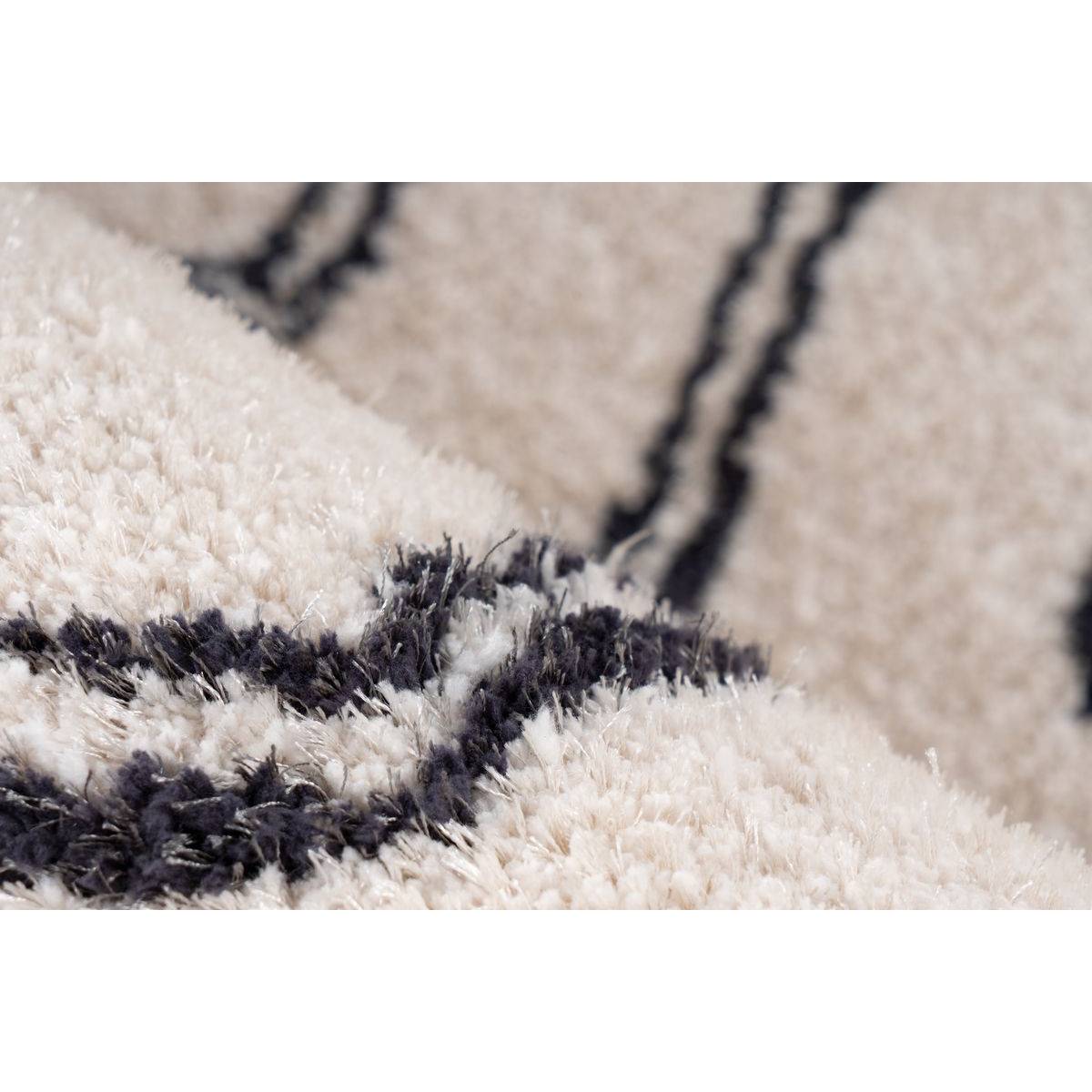 Tapis Imprimé Losange "Orlando" Ivoire 200 x 290 cm - Image 3