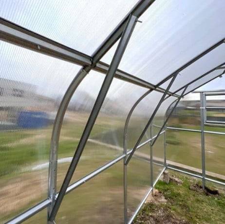 Serre KLASIKA*DROP 15m2, 2,5m x 6m, 4 mm avec revêtement en polycarbonate - Image 8