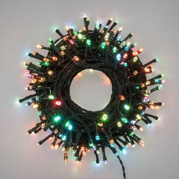 Lotti - Guirlande Lumineuse Crazy 20m effet Flash RGB 200 LED câble vert IP44 Lotti - Image 5