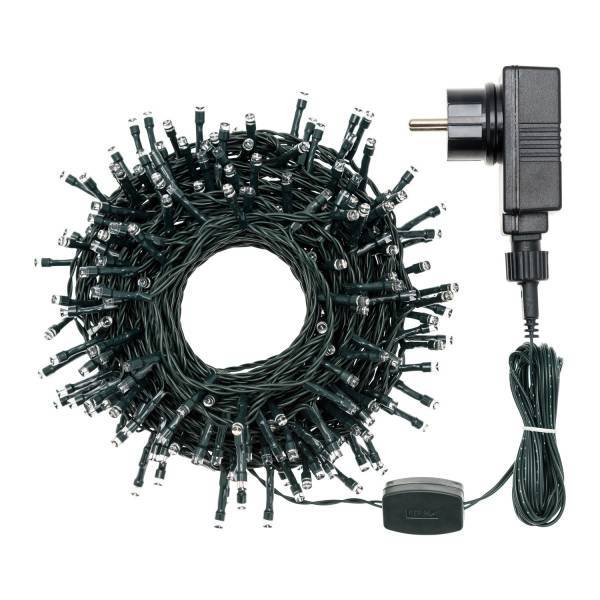 Lotti - Guirlande Lumineuse Crazy 20m effet Flash RGB 200 LED câble vert IP44 Lotti - Image 3