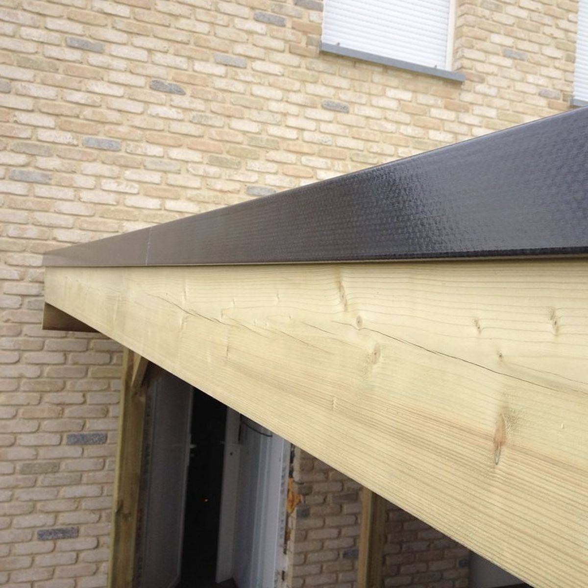 Direct Abris - Carport CASTELLANE en Bois Traité Autoclave - 1 Voiture - 373x860 cm - Support Ancrage Inclus - Revêtement en feutre bitumeux - Image 10
