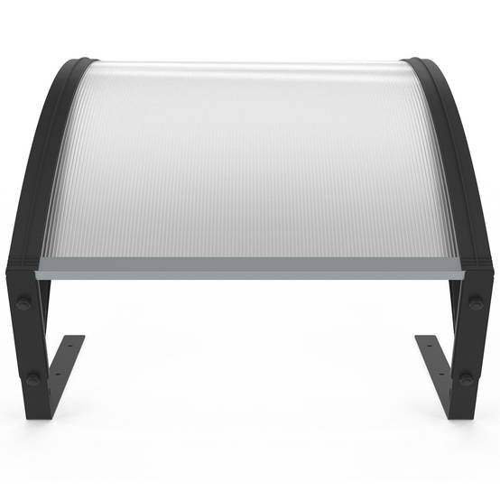 Toit de protection UV en polycarbonate pour robot tondeuse gris anthracite - Image 4