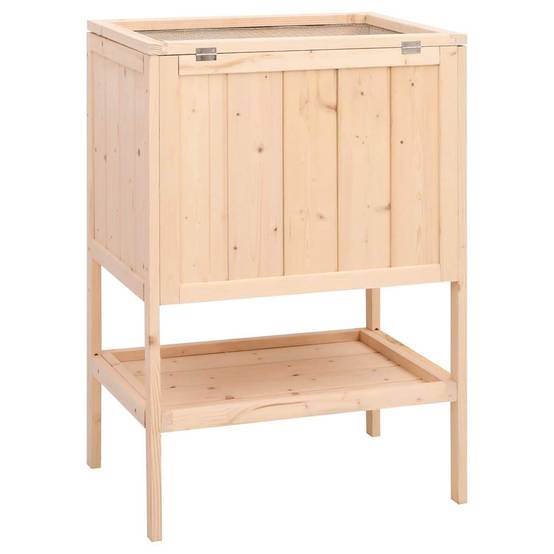 Cage hamster verticale en bois avec 2 niveaux et rangement 80 cm – ComfortXL Outdoor Living - Image 6