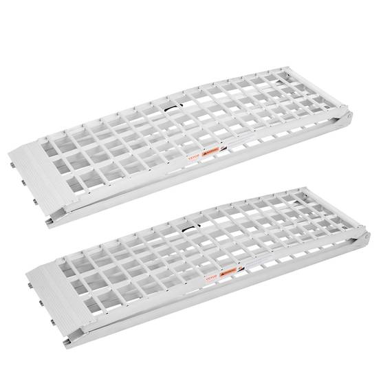 VEVOR Rampe d'accès aluminium pliable, 2 pièces, capacité 907 kg, surface large, pour VTT, UTV, moto, vélo. - Image 9