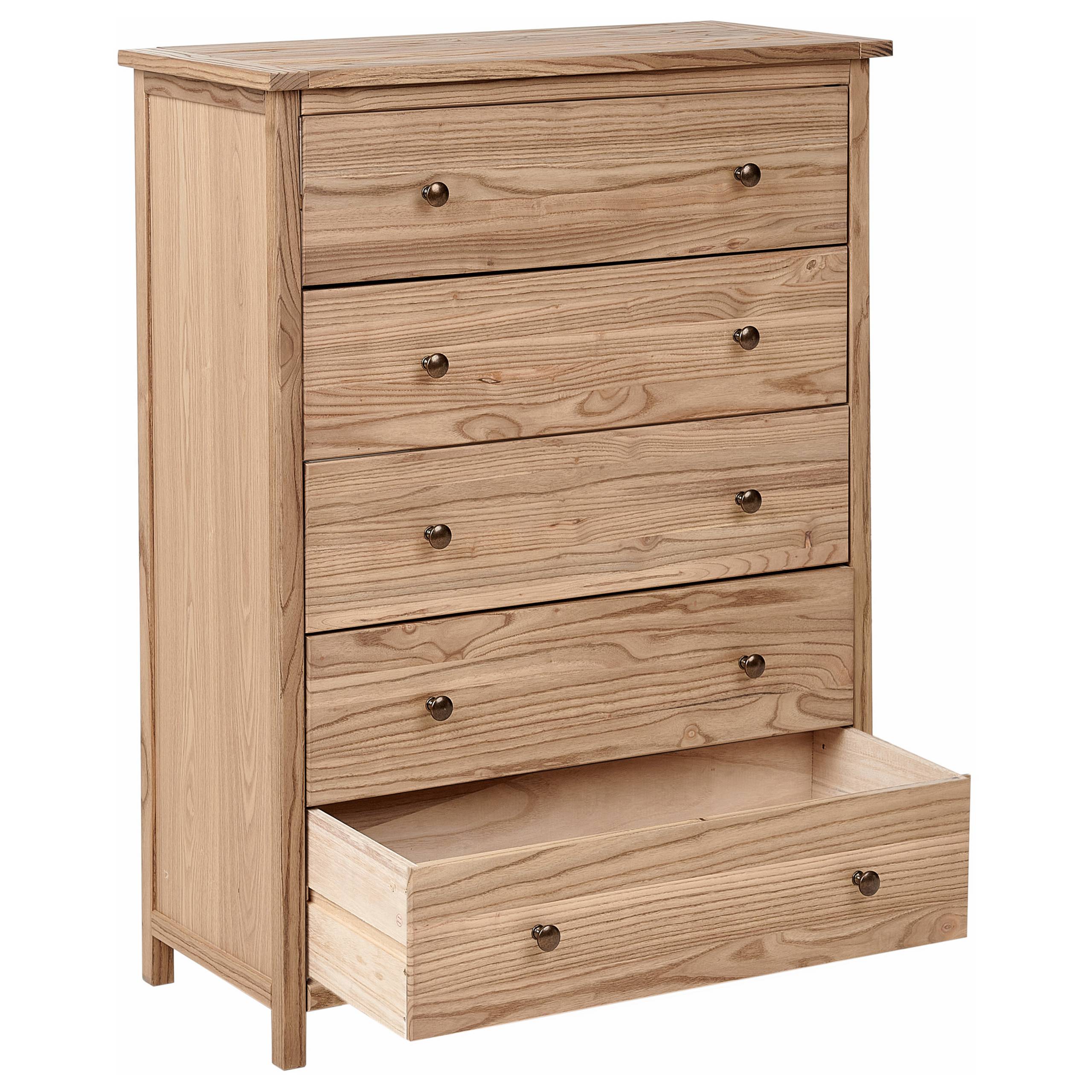 Beliani - Commode Sassafras Marron SALTON - 85x39x111- Beliani - Image 4