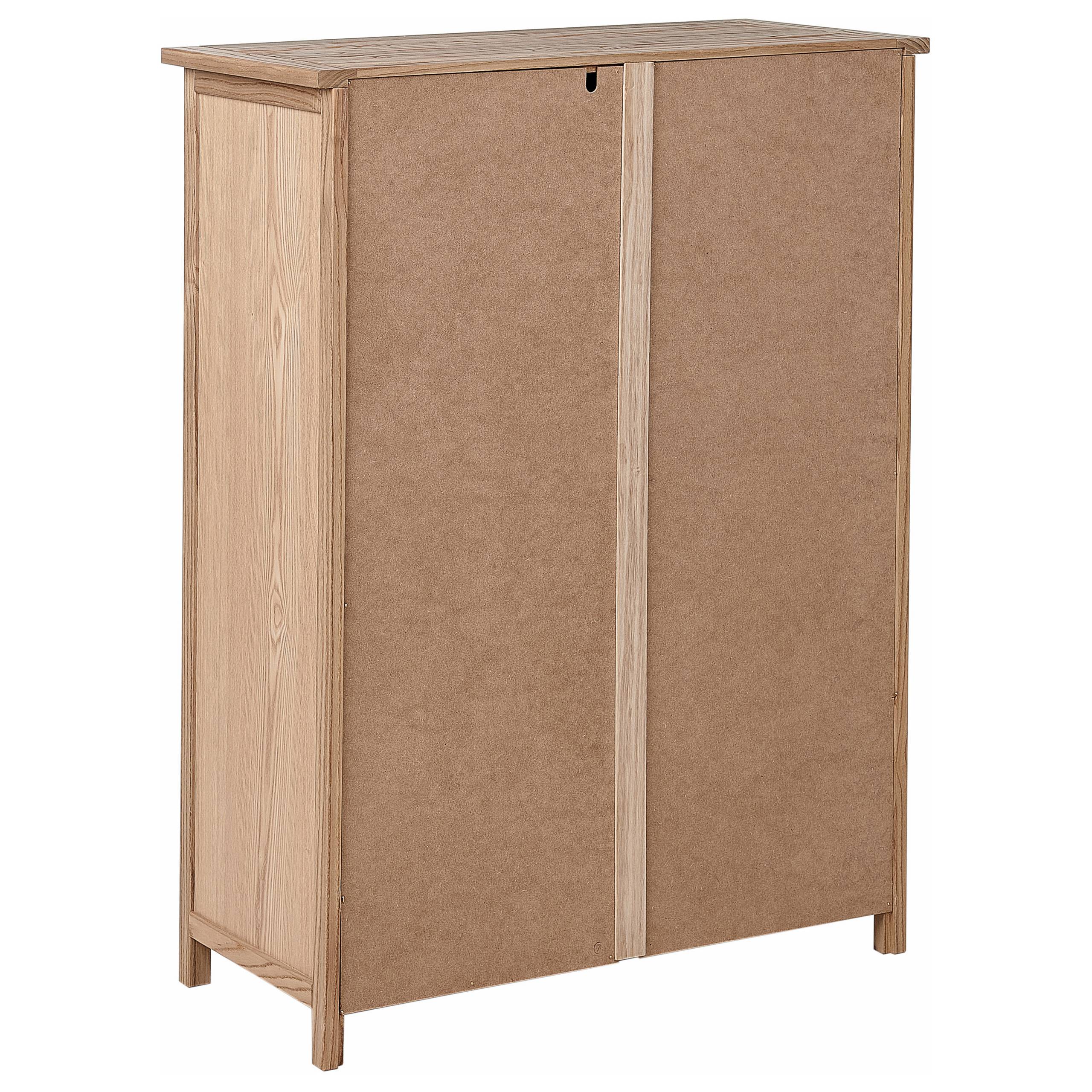 Beliani - Commode Sassafras Marron SALTON - 85x39x111- Beliani - Image 6