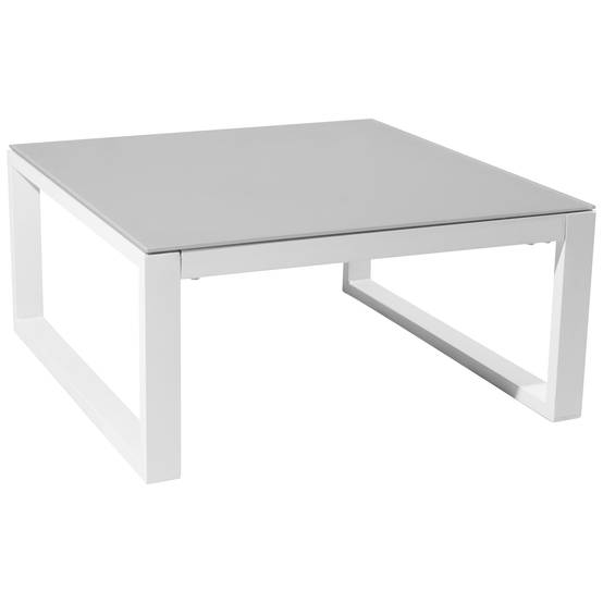 Happy Garden - Salon de jardin modulable IBIZA en tissu bleu 4 places - aluminium blanc - HAPPY GARDEN - Image 6