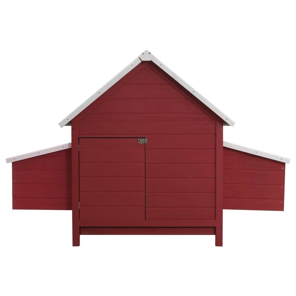 Helloshop26 - Poulailler 157 x 97 x 110 cm bois rouge - Image 4