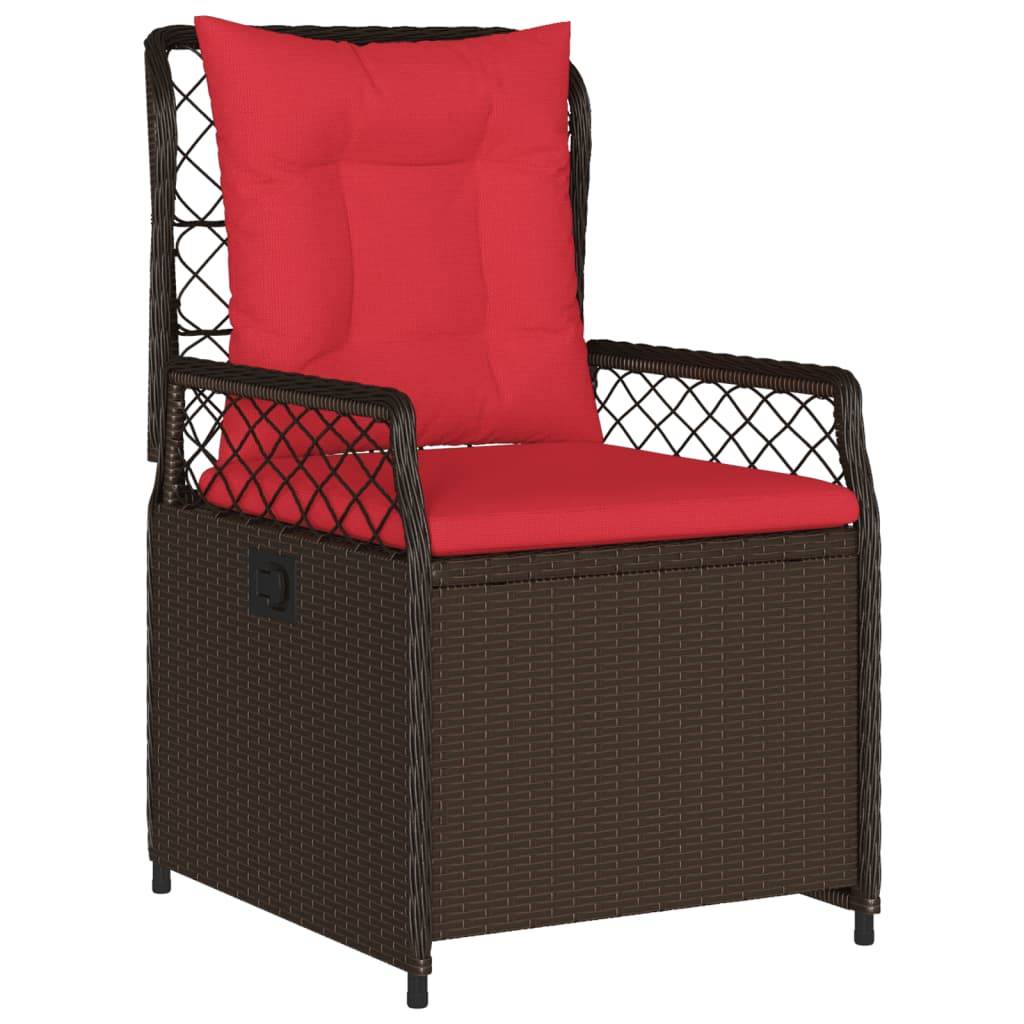 Chaise bois composite tissu marron  55 x 60 x 93 cm  - p3 - Image 4