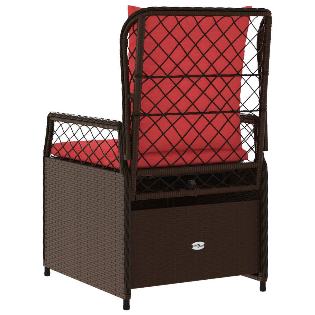 Chaise bois composite tissu marron 55 x 60 x 93 cm - p3 - Image 7