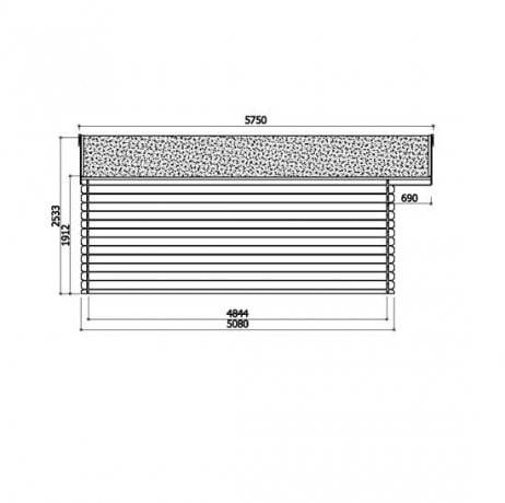Abri de jardin MONTREUX en bois  23,46 m², Toiture Toit standard (roofing), Plancher Non - Image 3