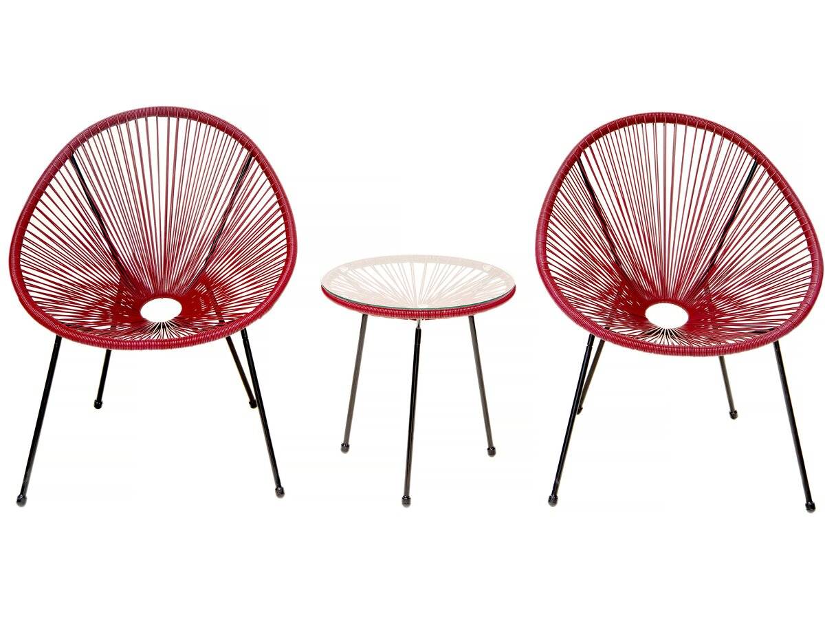Habitat Et Jardin - Ensemble De Jardin Acapulco  "liana" - 2 Places - Rouge -habitat Et Jardin - Image 1