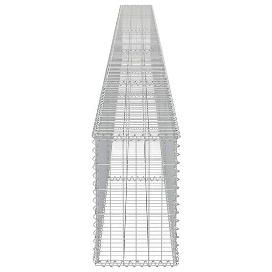 PANGIVO - Mur à gabion avec couvercles Acier galvanisé Argenté 600 x 30 x 50 cm - PANGIVO - Image 6