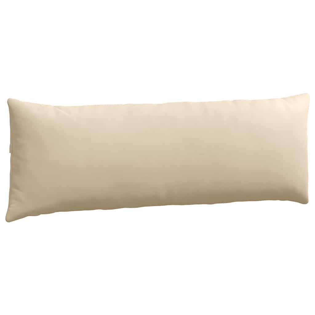 Coussins Rectangulaires (Lot de 2) Tissu Housse Lavable pour Déco Salon Crème 120x40 cm – ComfortXL Outdoor Living - Image 5