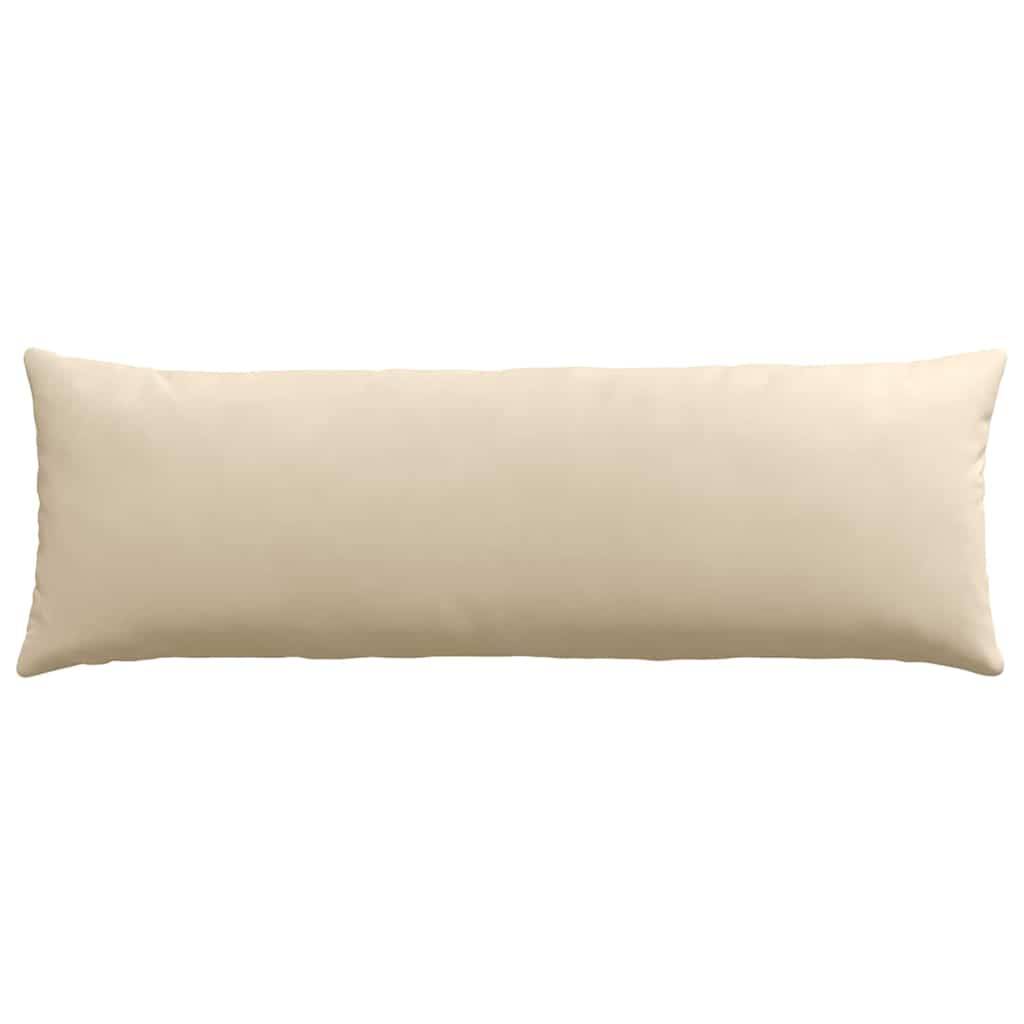 Coussins Rectangulaires (Lot de 2) Tissu Housse Lavable pour Déco Salon Crème 120x40 cm – ComfortXL Outdoor Living - Image 6