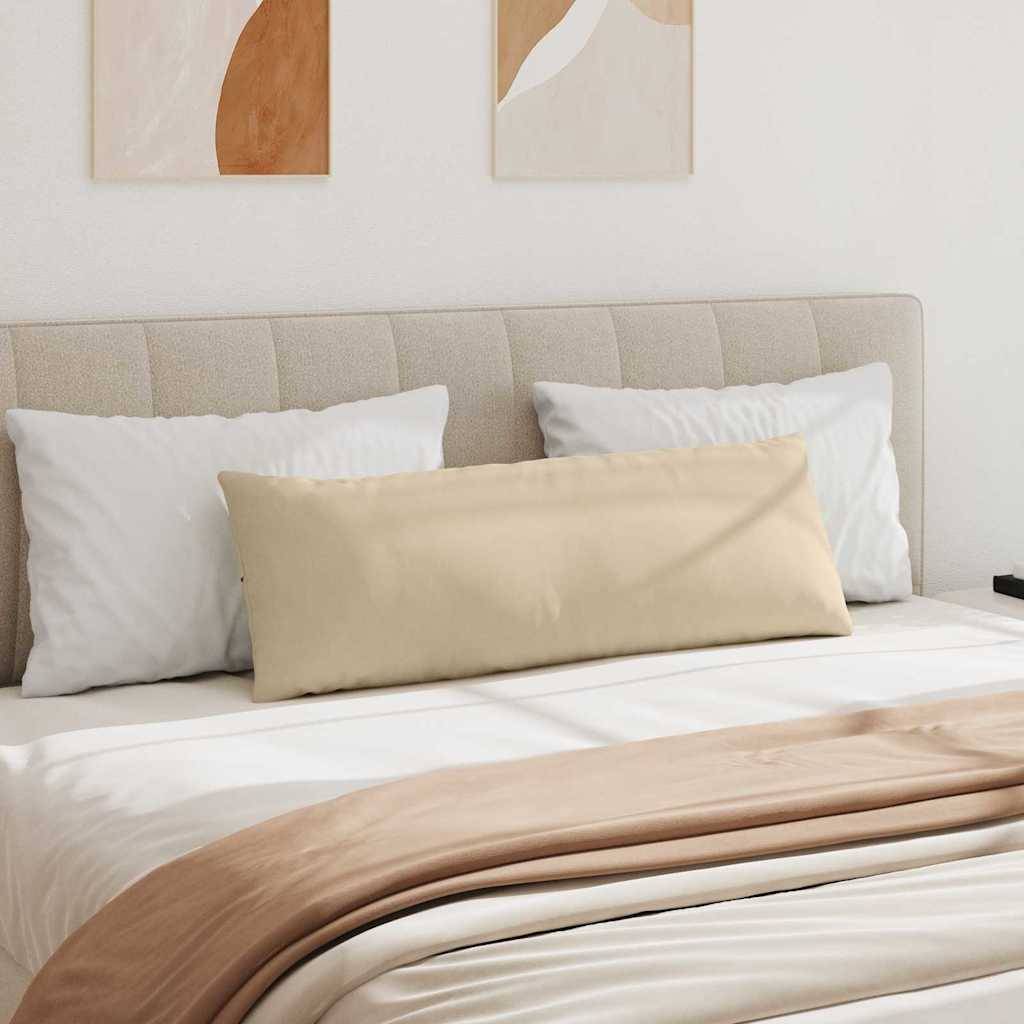 Coussins Rectangulaires (Lot de 2) Tissu Housse Lavable pour Déco Salon Crème 120x40 cm – ComfortXL Outdoor Living - Image 4