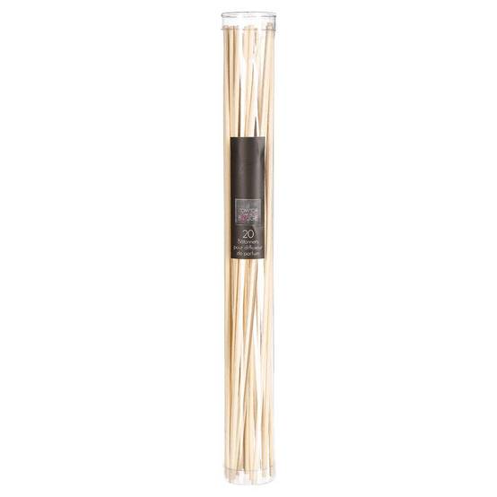Atmosphera - Lot de 20 bâtons diffuseurs blanc ivoire H24,5cm - Atmosphera Créateur d'intérieur - Image 1
