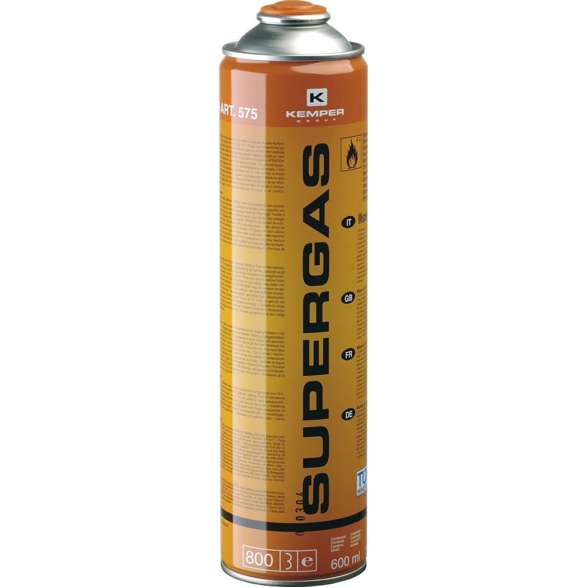 Pack de 6 Cartouches gaz 330g Bouteilles Butane propane 600ml Kemper Bonbonne gaz universelle valve 7/16 - Image 3