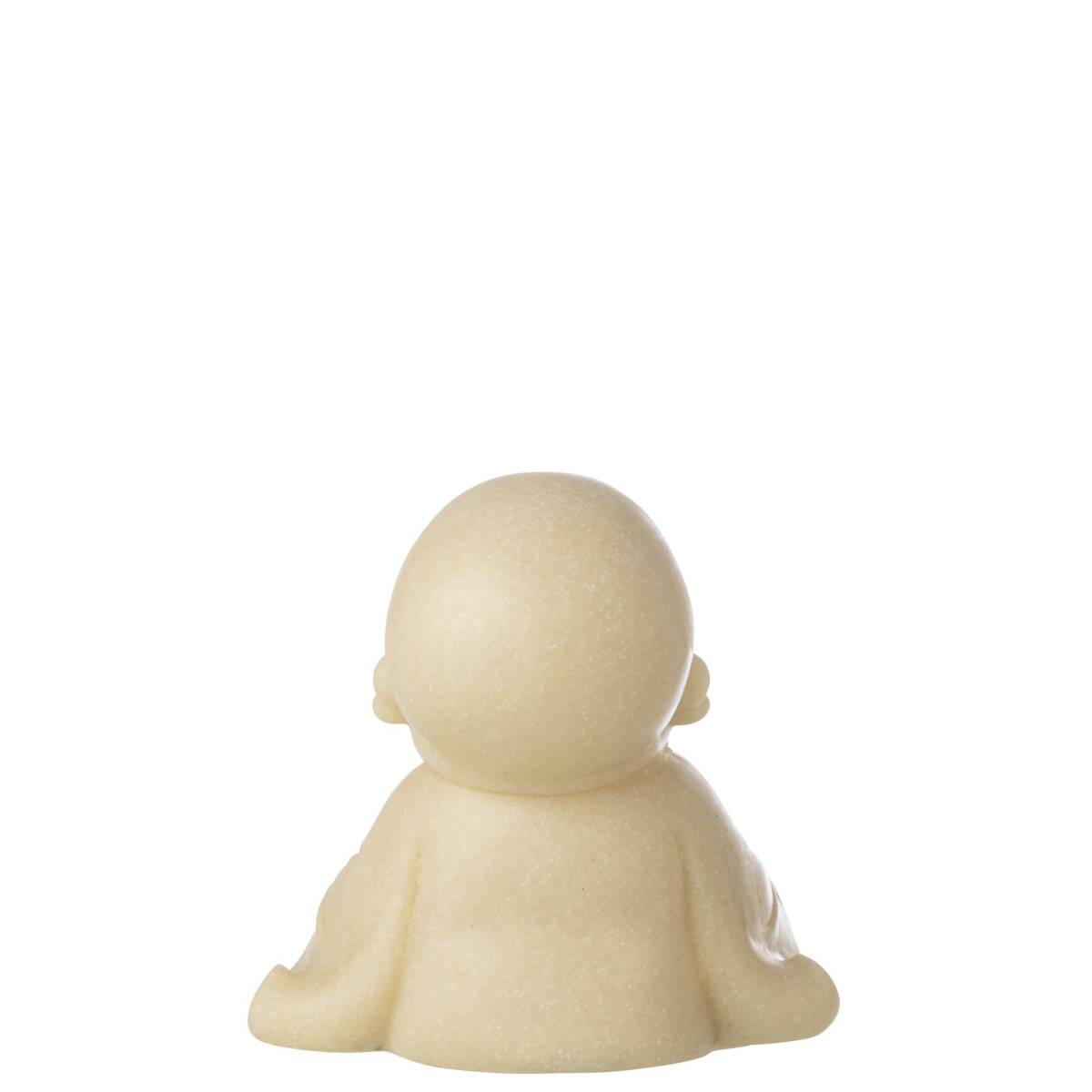 J-Line - Statuette Déco Moine Zen "Bodhi" 20cm Jaune - Image 3