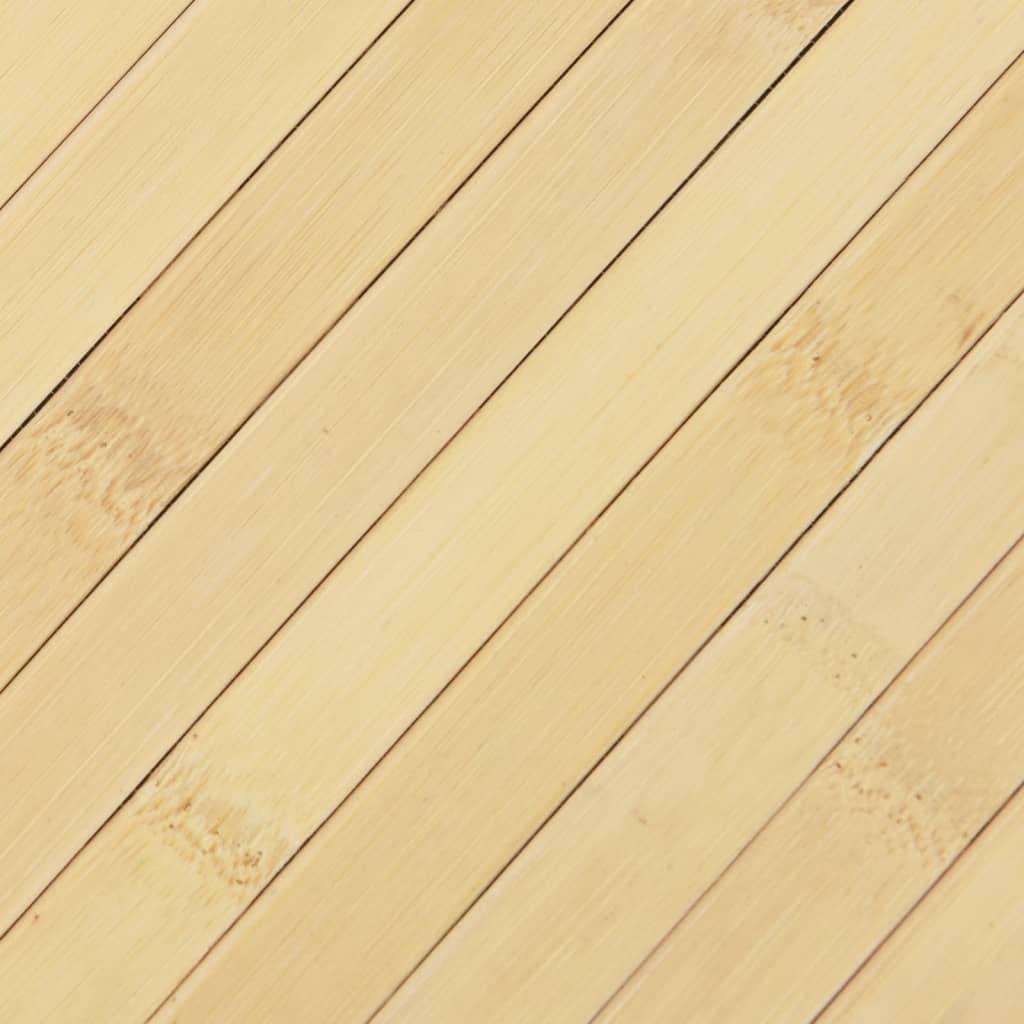 Tapis de Sol Décoratif en Bambou pour Salon et Chambre Naturel Clair 60x200 cm – ComfortXL Outdoor Living - Image 7