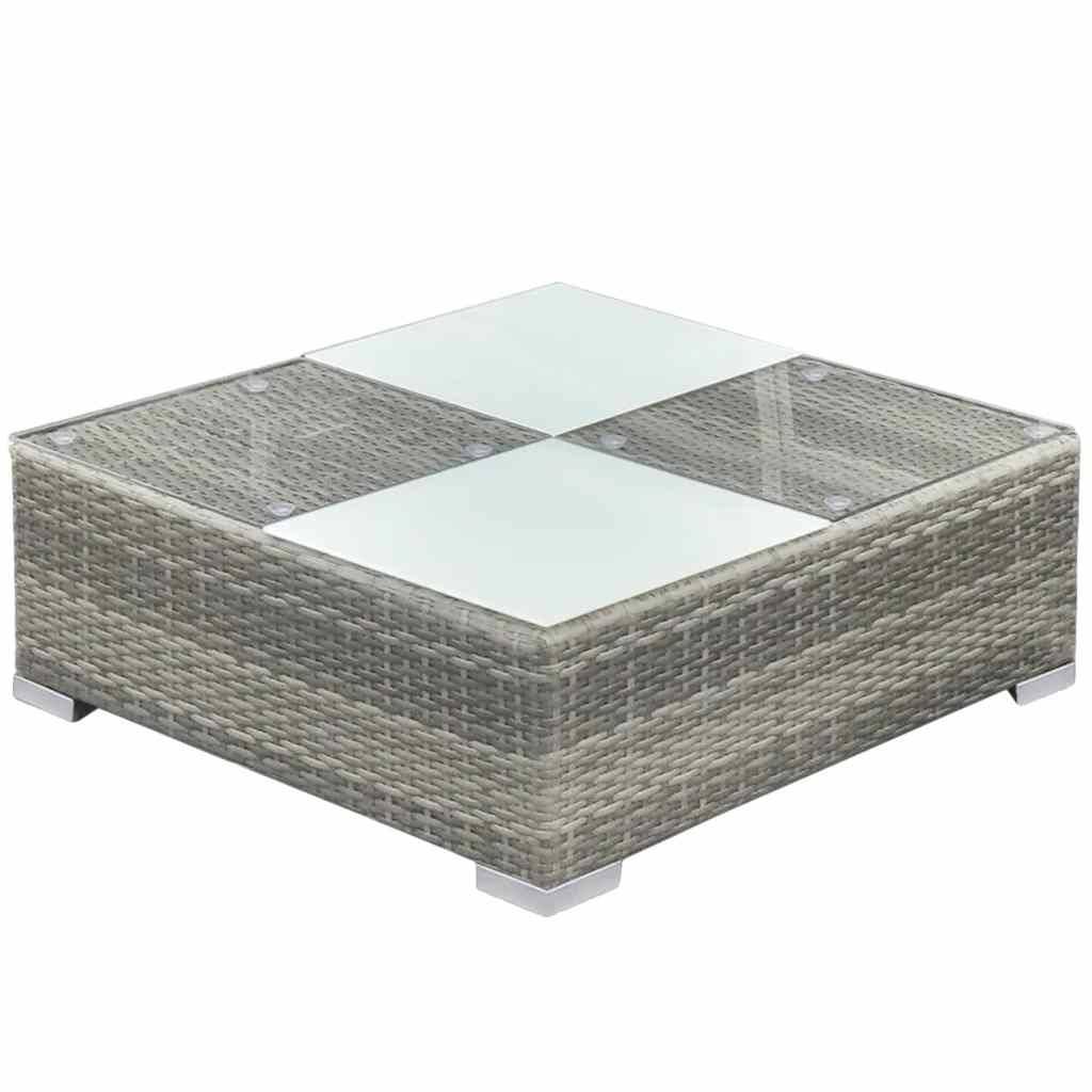 Vidaxl - Salon de jardin 8 pcs avec coussins Résine tressée Gris vidaXL 42738 - Image 5