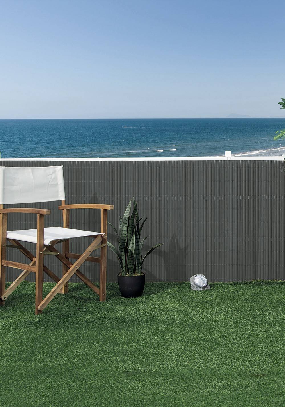 Nortène - Canisse PVC double face 20mm - Anthracite - 1,5x3m Nortene - Image 2