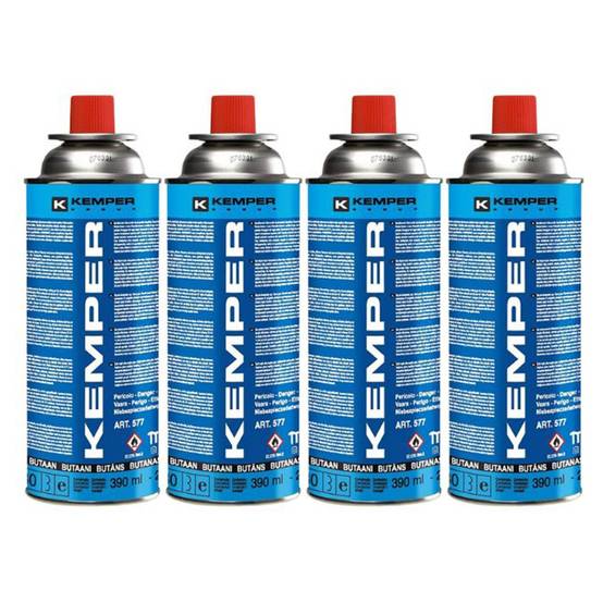 Pack de 4 Cartouches gaz 227g Bouteille de gaz Butane Camping Réchaud Barbecue KEMPER - Image 1