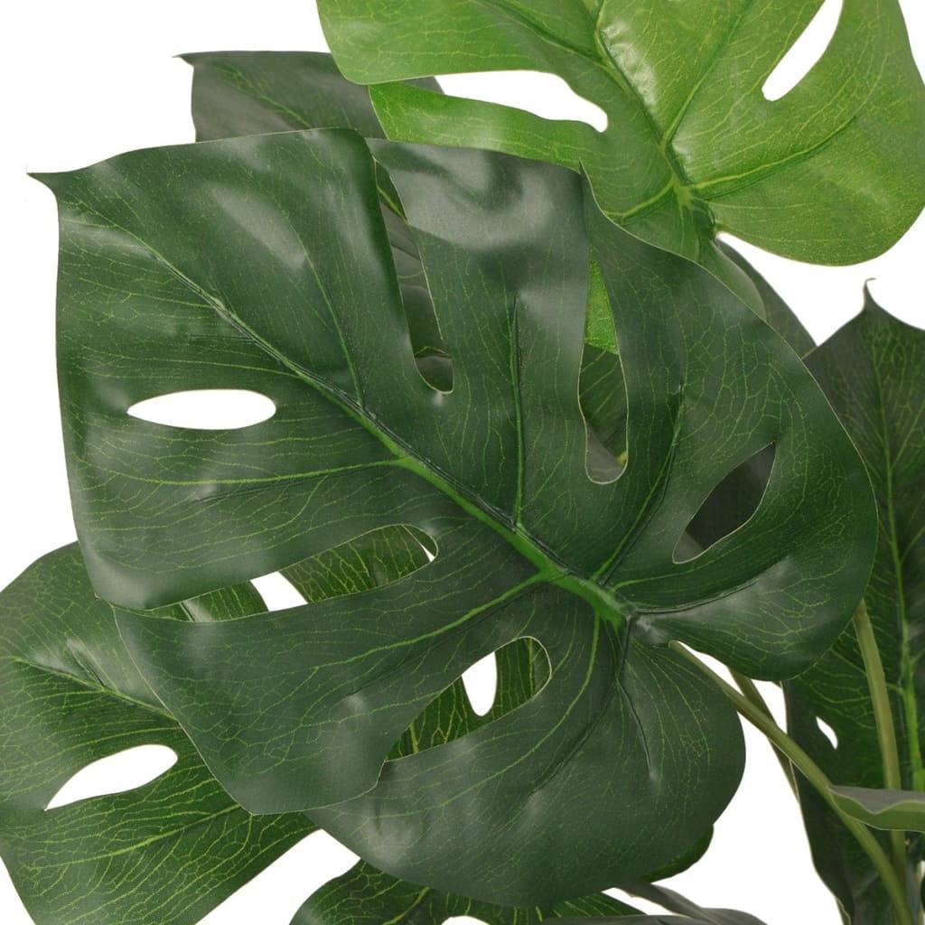 Plante Monstera artificielle - Plante décorative - Plante synthétique avec pot 45 cm Vert - MEUBLE PRO - Image 2