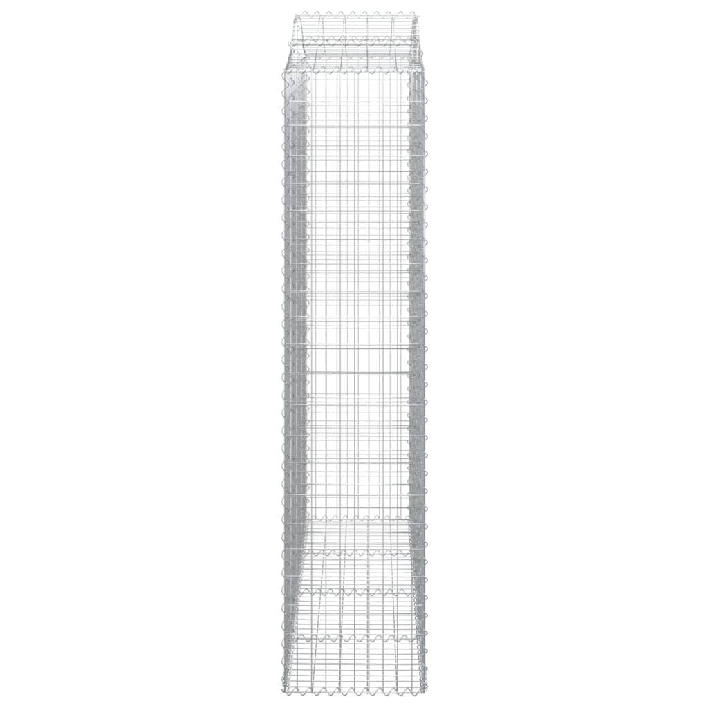 Vidaxl - Panier de gabions arqué 200x50x220/240 cm Fer galvanisé vidaXL 153401 - Image 5