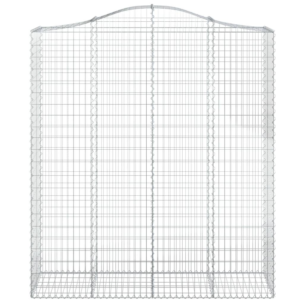 Vidaxl - Panier de gabions arqué 200x50x220/240 cm Fer galvanisé vidaXL 153401 - Image 4