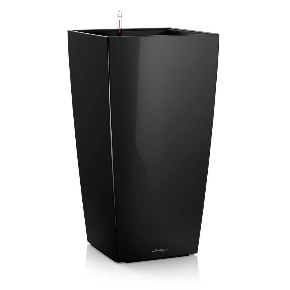 Lechuza - Cubico Premium 22 - kit complet, noir brillant 41 cm Lechuza - Image 1