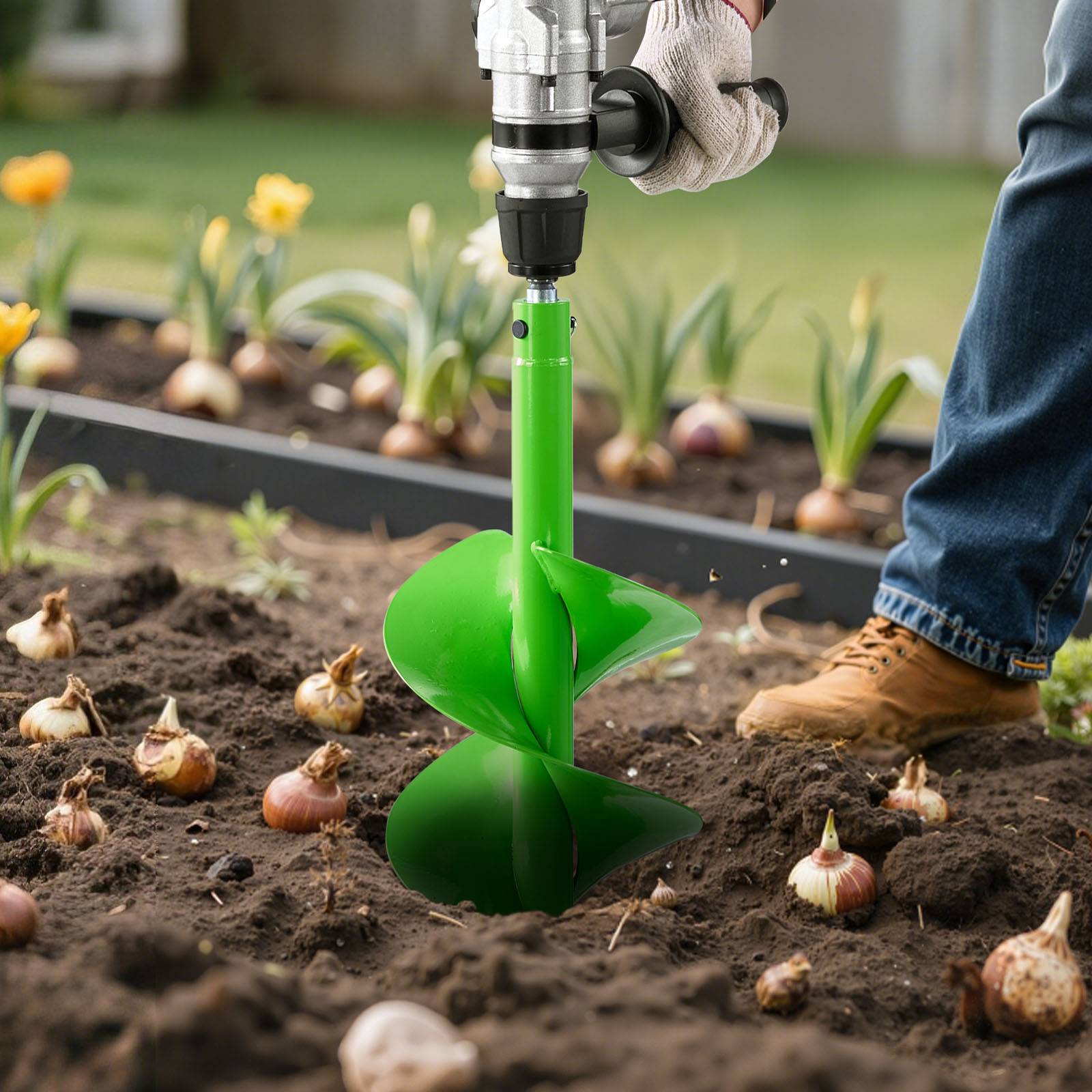 Vevor - VEVOR Mèche Tarière pour Perceuse φ 20 mm 200x790 mm pour Creuser Trous Planter - Image 8