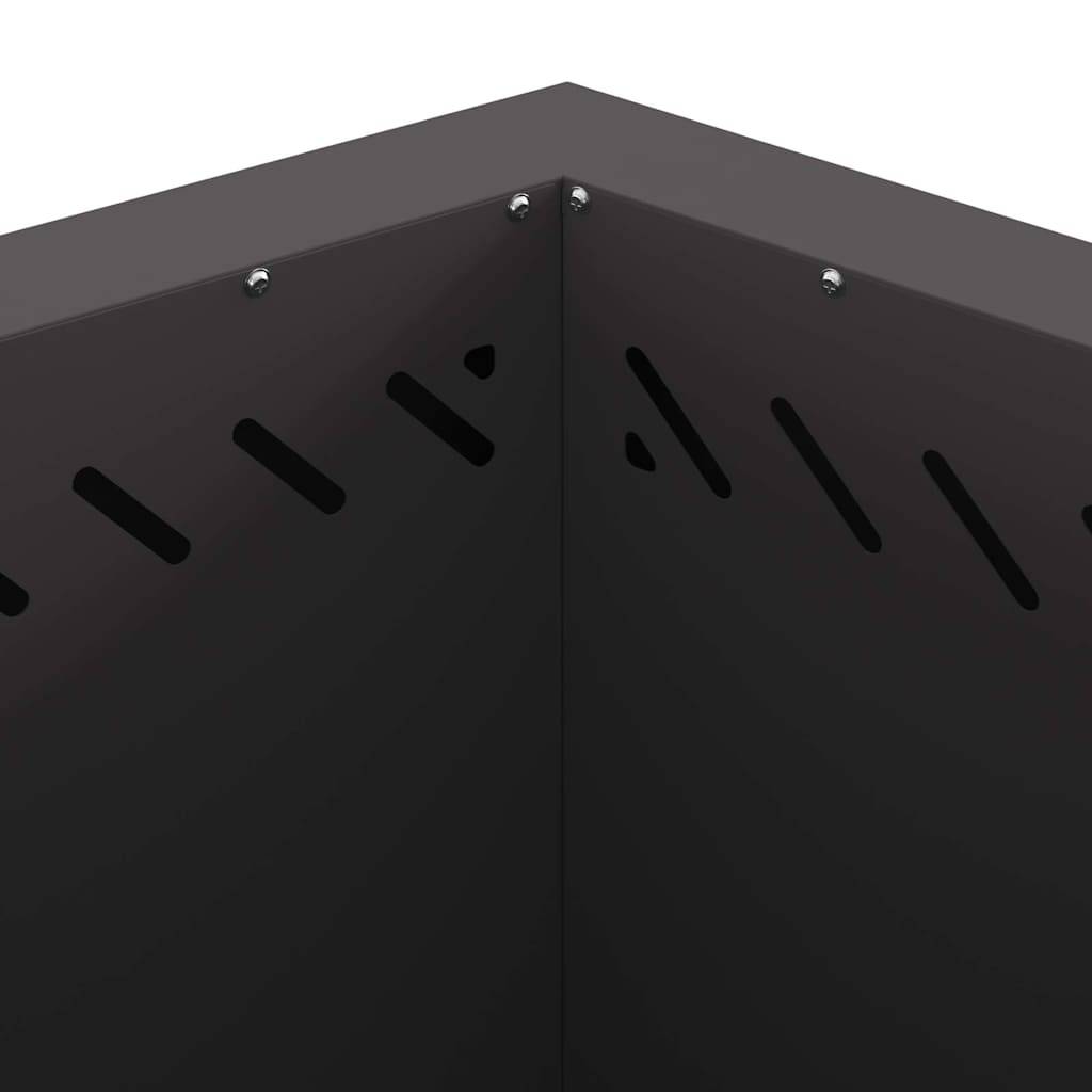 ComfortXL - Braséro hexagonal sans fumée en acier design moderne pour jardin terrasse Noir 58 cm – ComfortXL Outdoor Living - Image 7