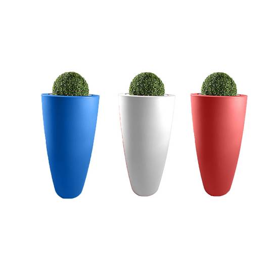 Plast'Up Rotomoulage - Pot de fleurs conique delight 200l france 2024-lot de 3 - Image 1