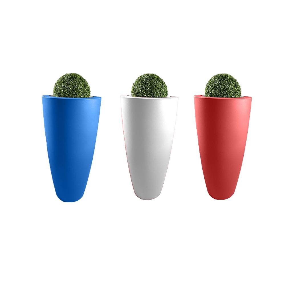 Plast'Up Rotomoulage - Pot de fleurs conique delight 200l france 2024-lot de 3 - Image 1