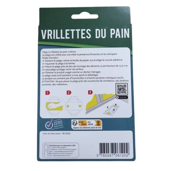 Terra Nostra - Piège Vrillette du pain - Prêt à l'emploi (x2) - Image 2